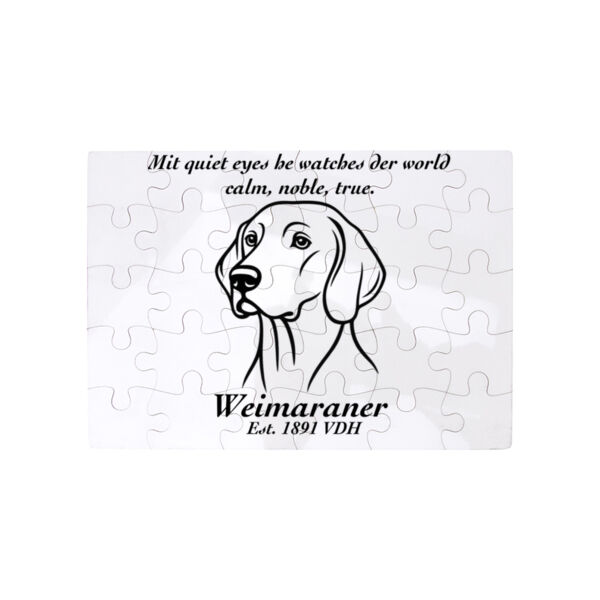 Calm, Noble, True – Weimaraner - Puzzle  Thumbnail