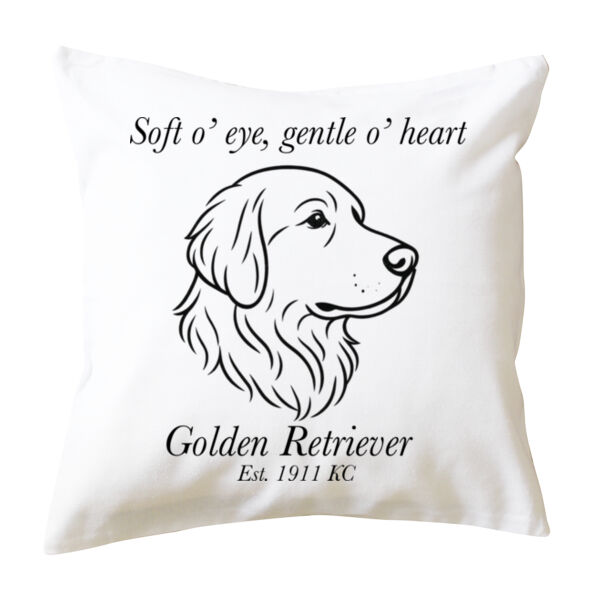 Gentle o’ Heart – Golden Retriever - Cushion cover Thumbnail