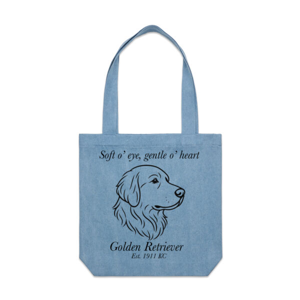 Gentle o’ Heart – Golden Retriever - AS Colour Denim Carrie Tote Thumbnail