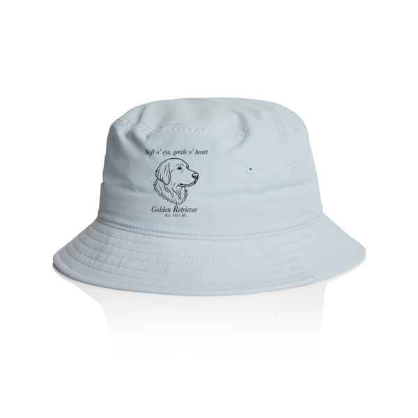 Gentle o’ Heart – Golden Retriever - AS Colour Nylon Bucket Hat Thumbnail