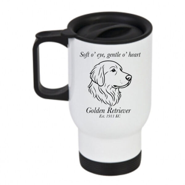 Gentle o’ Heart – Golden Retriever - Travel Mug Thumbnail