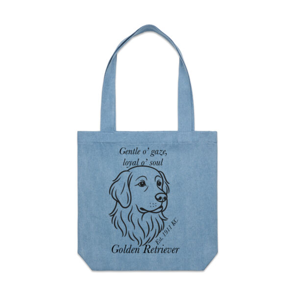 Loyal o’ Soul – Golden Retriever - AS Colour Denim Carrie Tote Thumbnail