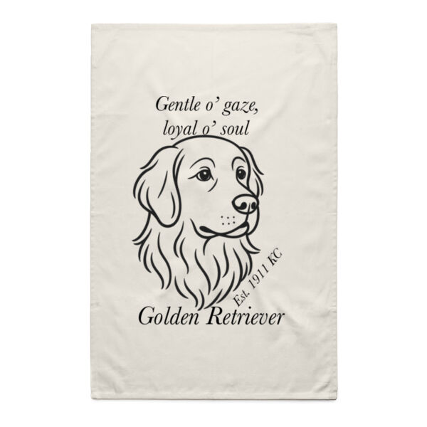 Loyal o’ Soul – Golden Retriever - Natural Tea Towel Thumbnail