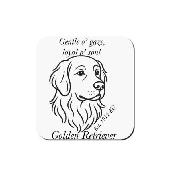 Loyal o’ Soul – Golden Retriever - Coaster - Square Hardboard Thumbnail