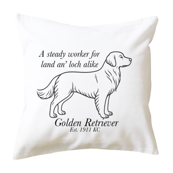Land an’ Loch Alike – Golden Retriever - Cushion cover Thumbnail