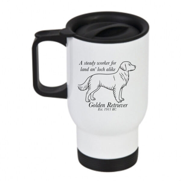 Land an’ Loch Alike – Golden Retriever - Travel Mug Thumbnail