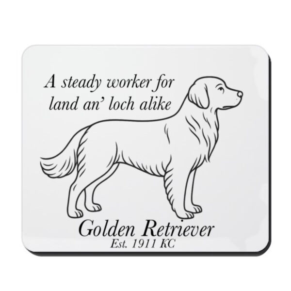Land an’ Loch Alike – Golden Retriever - Mouse Pad Thumbnail